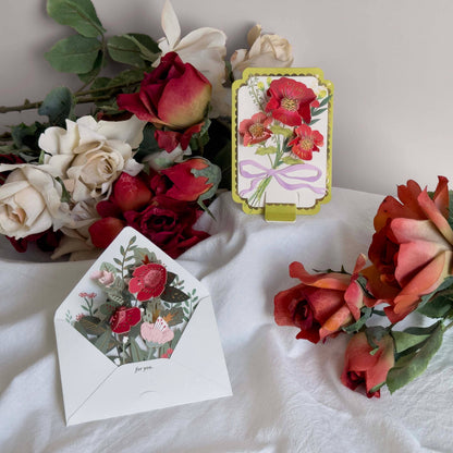 Floral Envelope Pop-Up Card