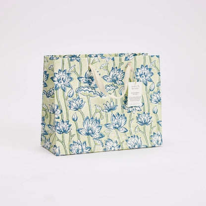 Hand Block Printed Gift Bags (Medium) - Indigo Collection
