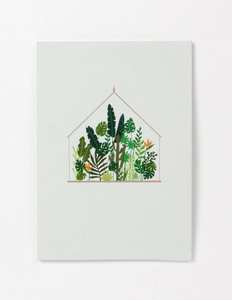 Green House Pop-Up Card