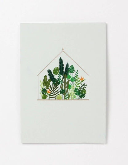 Green House Pop-Up Card