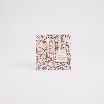Hand Block Printed Gift Bags (Small) - Pink Earth Collection