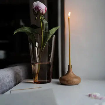 OVO Oak Candle Holder