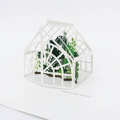 Green House Pop-Up Card