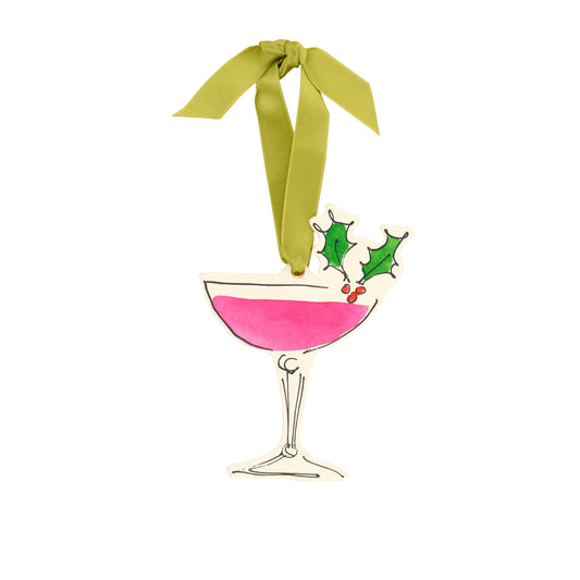 Cocktail Christmas Decoration / Ornament / Gift Tag: Blank