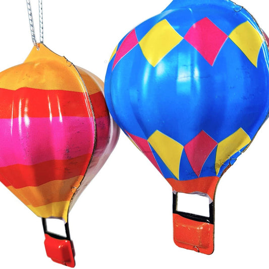 Vintage hot air balloon decoration pendant, shabby chic, modern