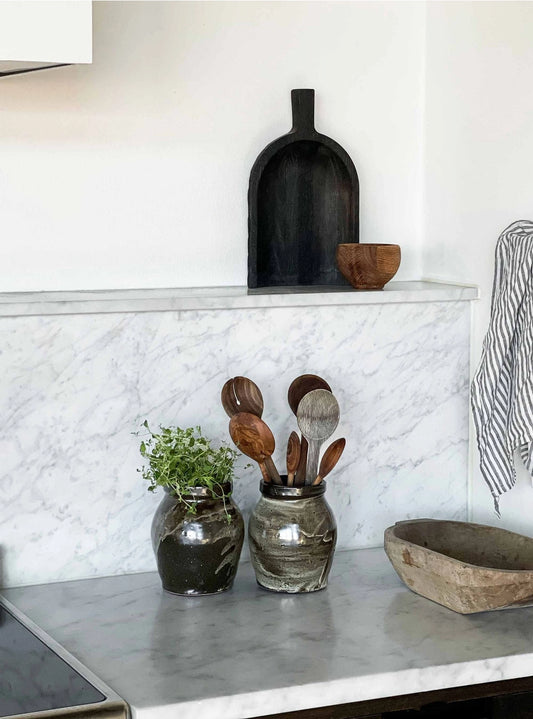 Franca Brown Utensil Pot