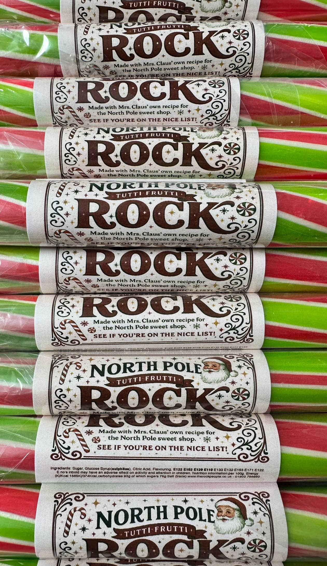 North Pole rock - Christmas candy