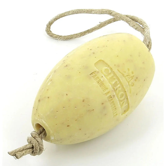 savon soap on a rope - Citron Broye (Lemon)