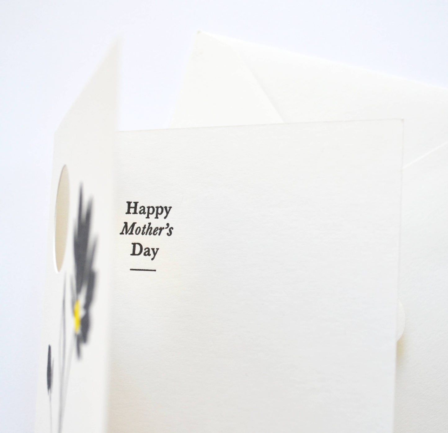 Floral Mother's Day Handcrafted Card - Letterpress Printed