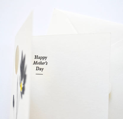 Floral Mother's Day Handcrafted Card - Letterpress Printed