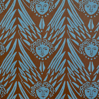 Cambridge Imprint Patterned Paper Suffolk Angels Bruised Copper
