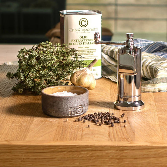 The original 'Chefs Mate' - 5.3" polished chrome grinder