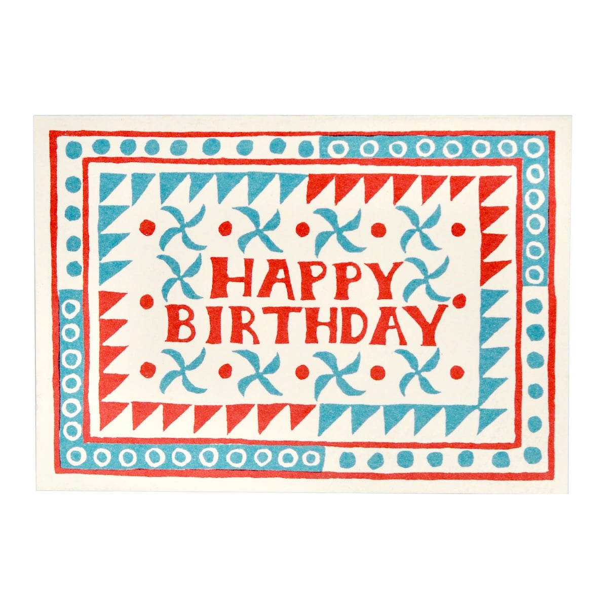 Cambridge Imprint Card Happy Birthday Triangles And Circles