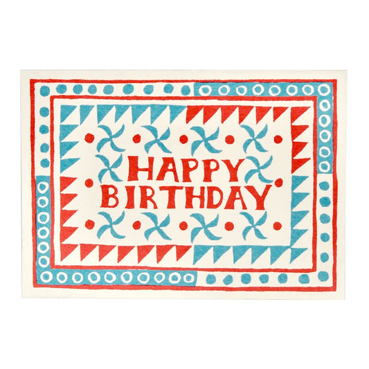 Cambridge Imprint Card Happy Birthday Triangles And Circles