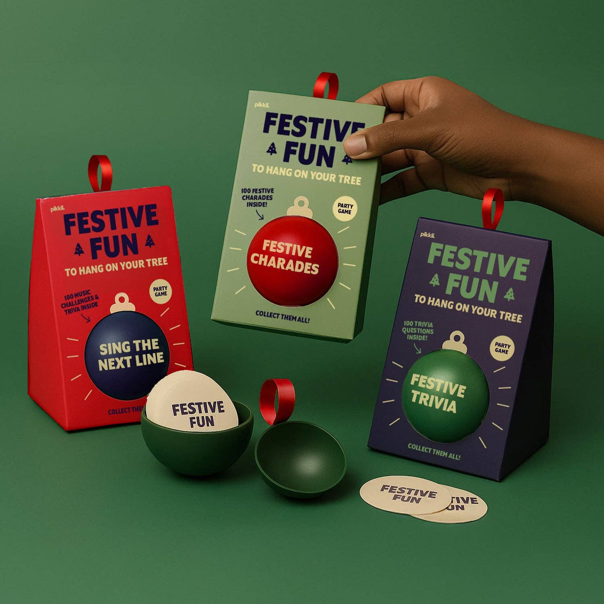 Festive Fun Charades | Christmas Bauble Party Game
