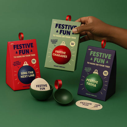 Festive Fun Charades | Christmas Bauble Party Game