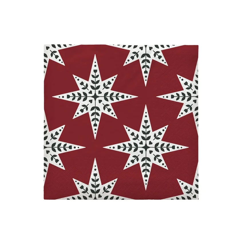Paper Napkin Star / Burgundy