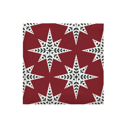 Paper Napkin Star / Burgundy