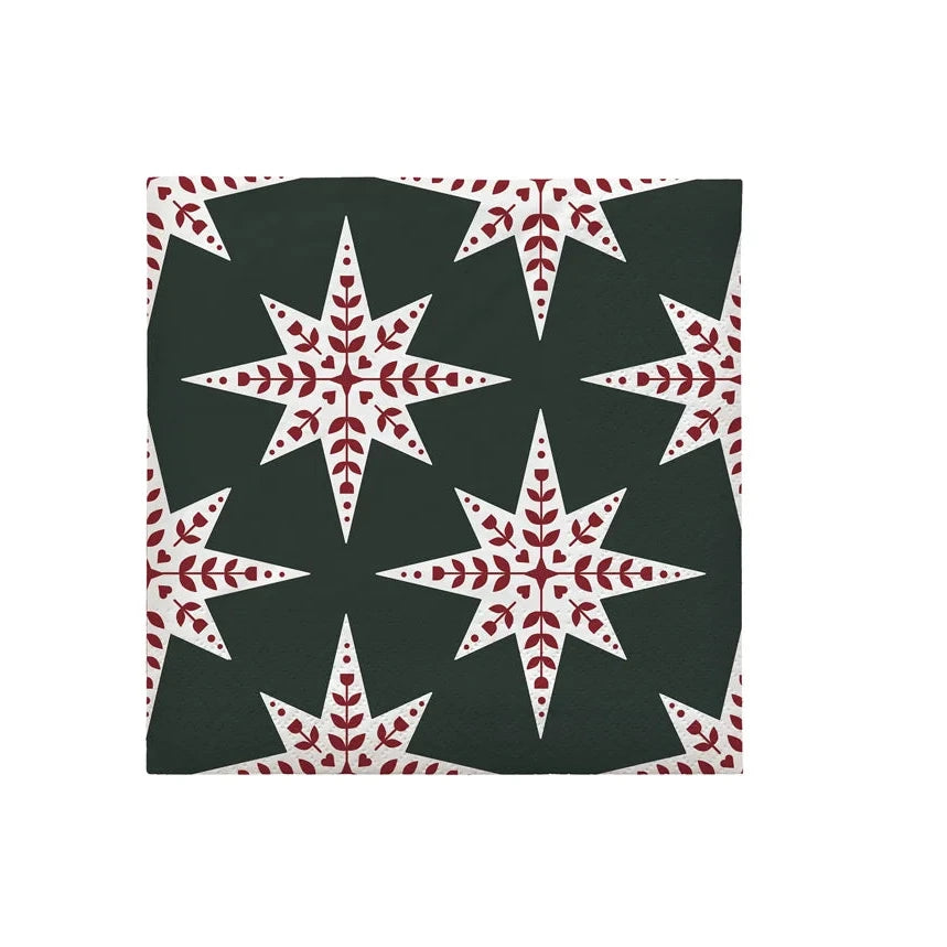 Paper Napkin Star / Dark Green