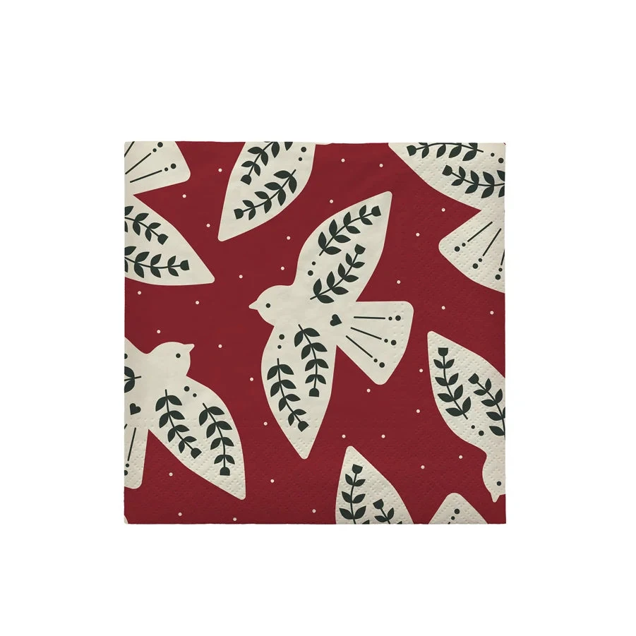 Paper Napkin Bird / Burgundy