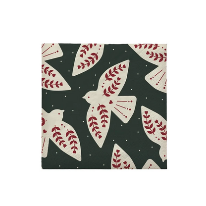 Paper Napkin Bird / Dark Green