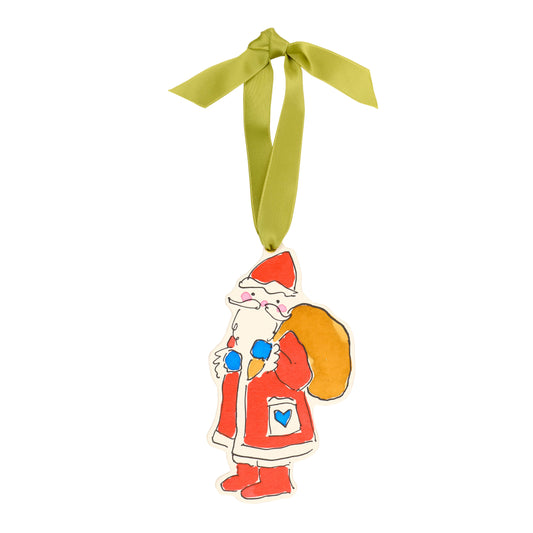 Santa Claus Christmas Decoration / Ornament / Gift Tag: Blank