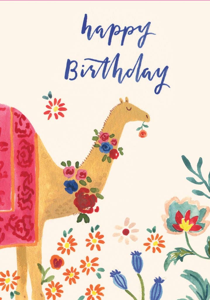 Camel Pop-Up Birthday Greeting Card