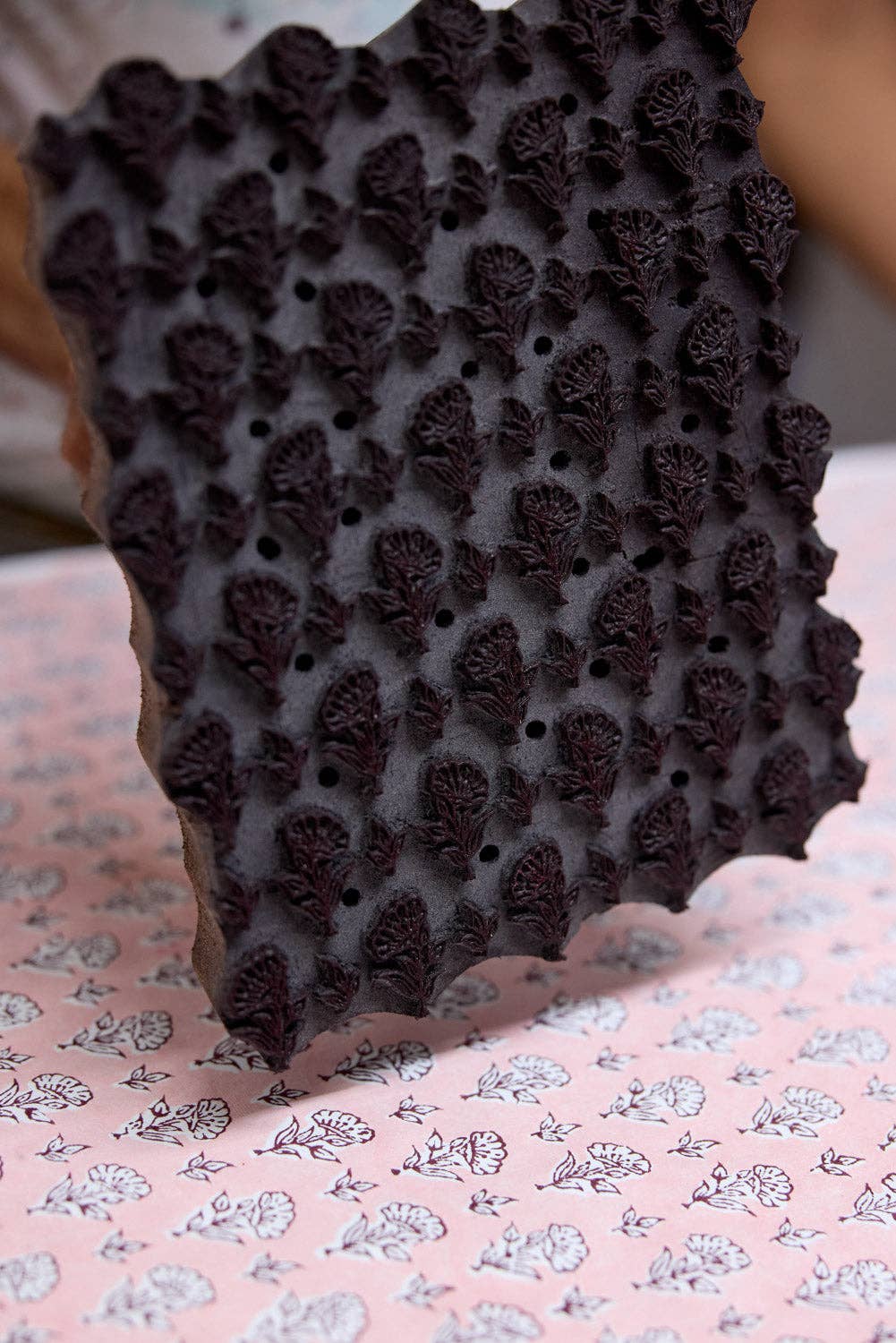 Hand Block Printed Gift Bags (Large) - Blush Refresh Collection