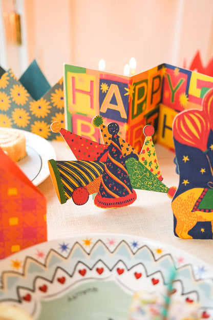 Party Hats Greeting Card