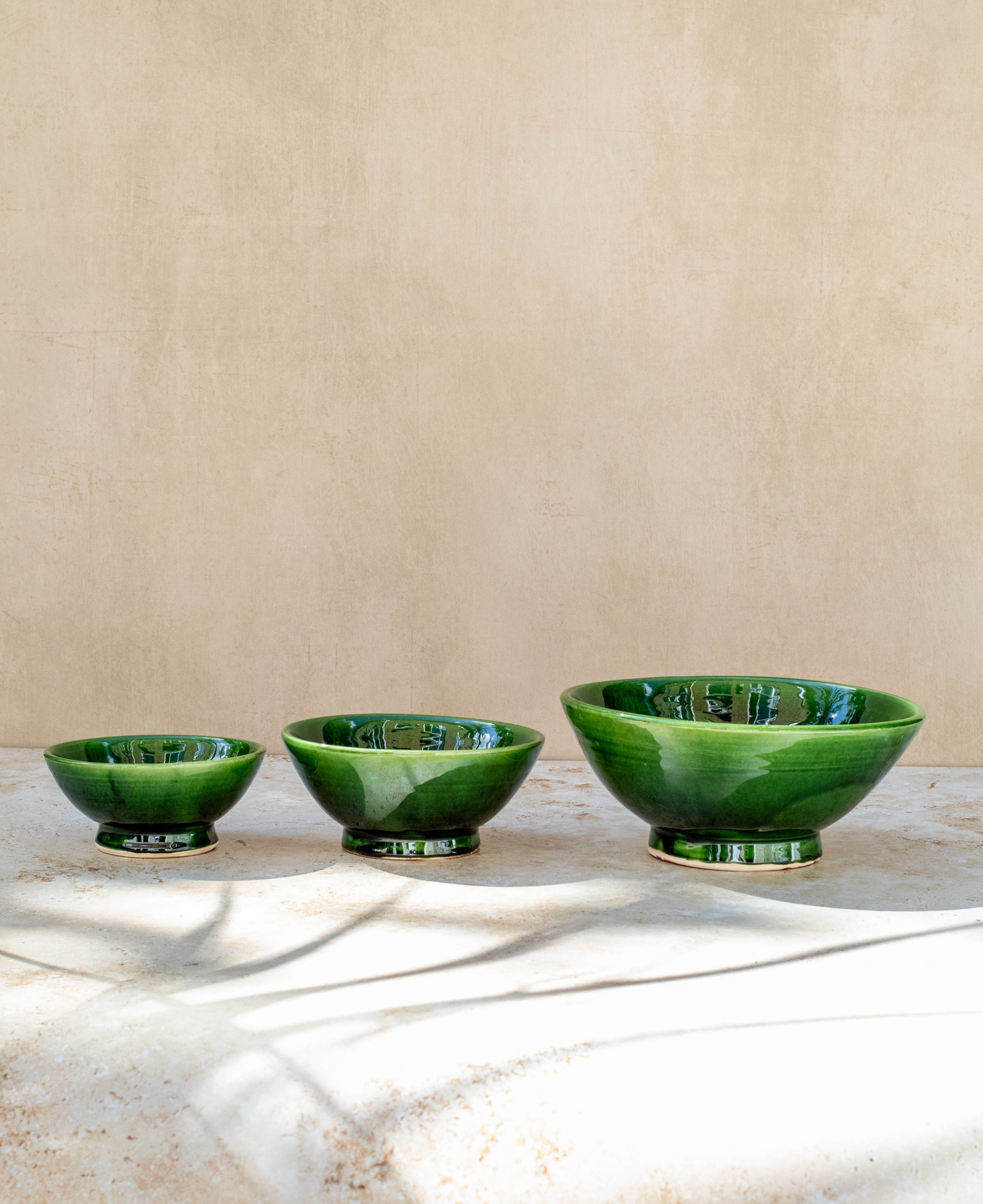 Tazekka Green Moroccan Ceramic Bowl - Medium