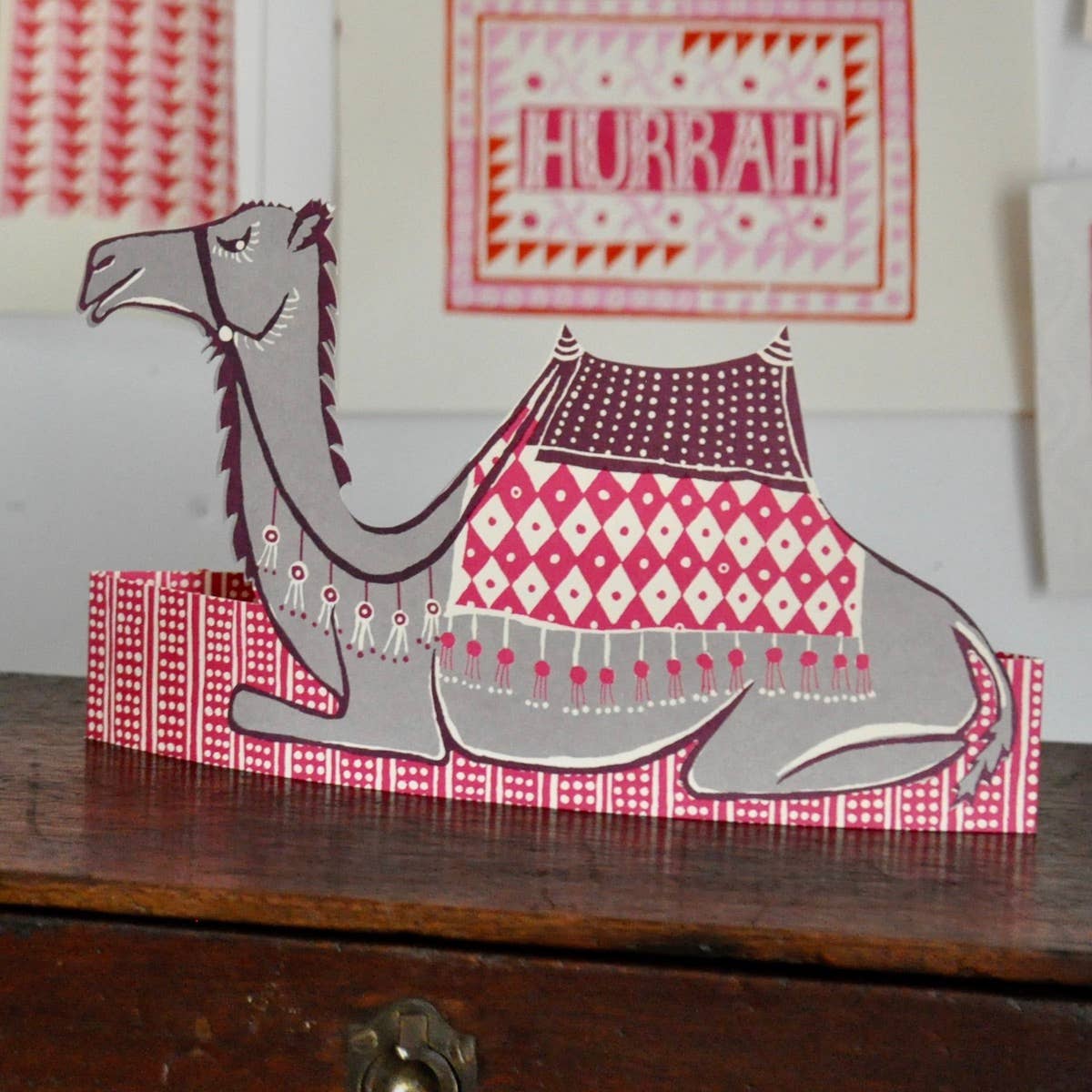 Giant Mantelpiece Menagerie Card: The Camel