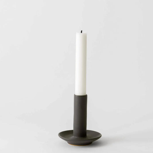 Lou Candle Holder -  Dark Grey