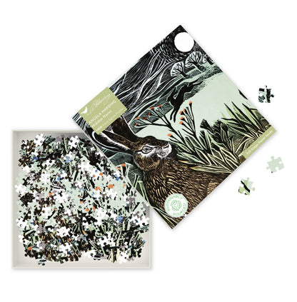 Adult Sustainable Jigsaw Puzzle Angela Harding / Hidden Hares / 1000 Piece Jigsaw Puzzles