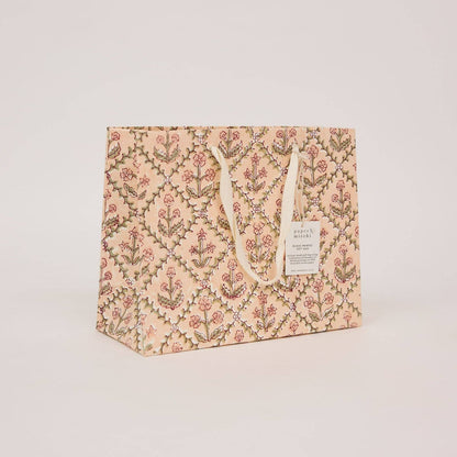Hand Block Printed Gift Bags (Medium) - Terracotta Collection