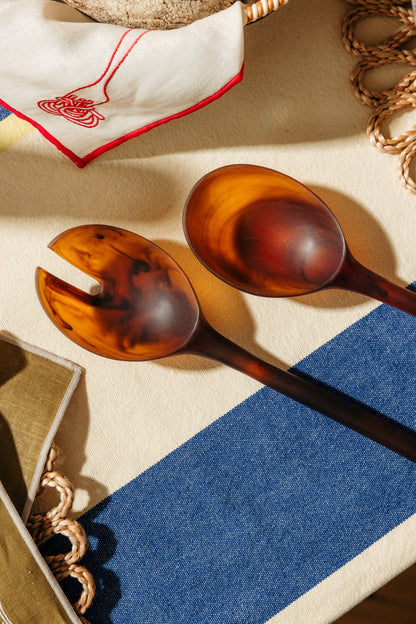 Salad Servers - Amber Set