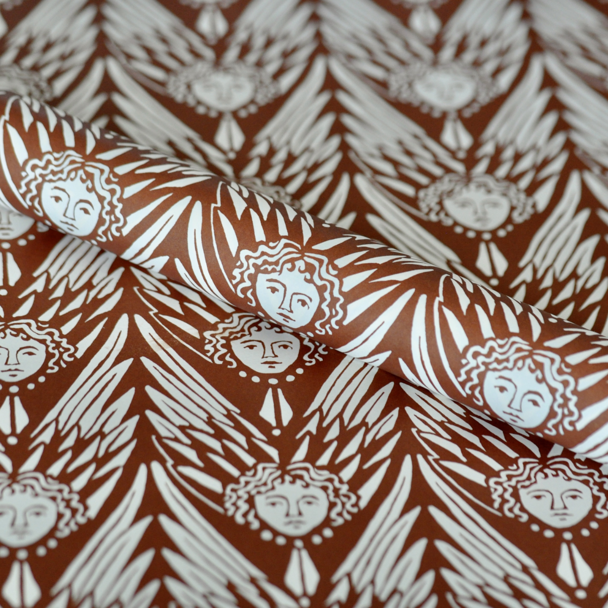 Cambridge Imprint Patterned Paper Suffolk Angels Bruised Cocoa