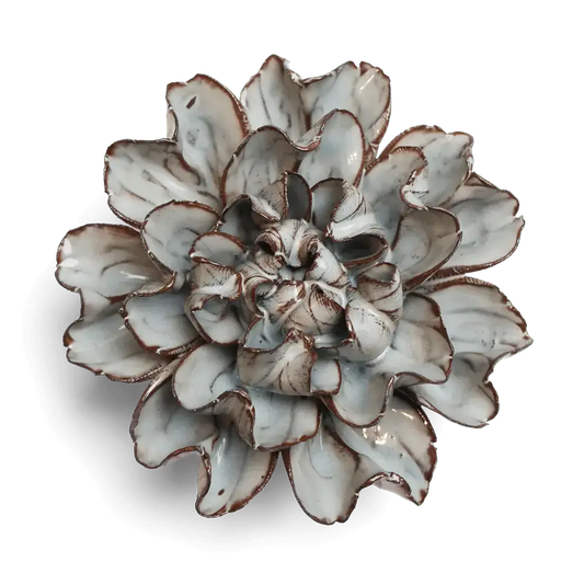 Ceramic Flower - Chocolate Mint Echo Lisianthus