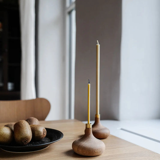 OVO Oak Candle Holder