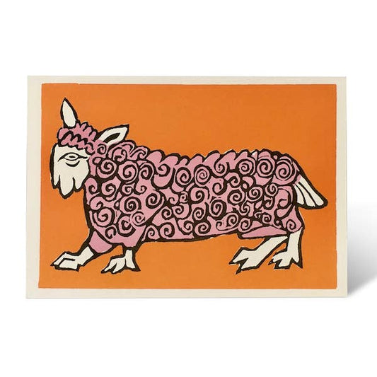 Card Very Curly Sheep