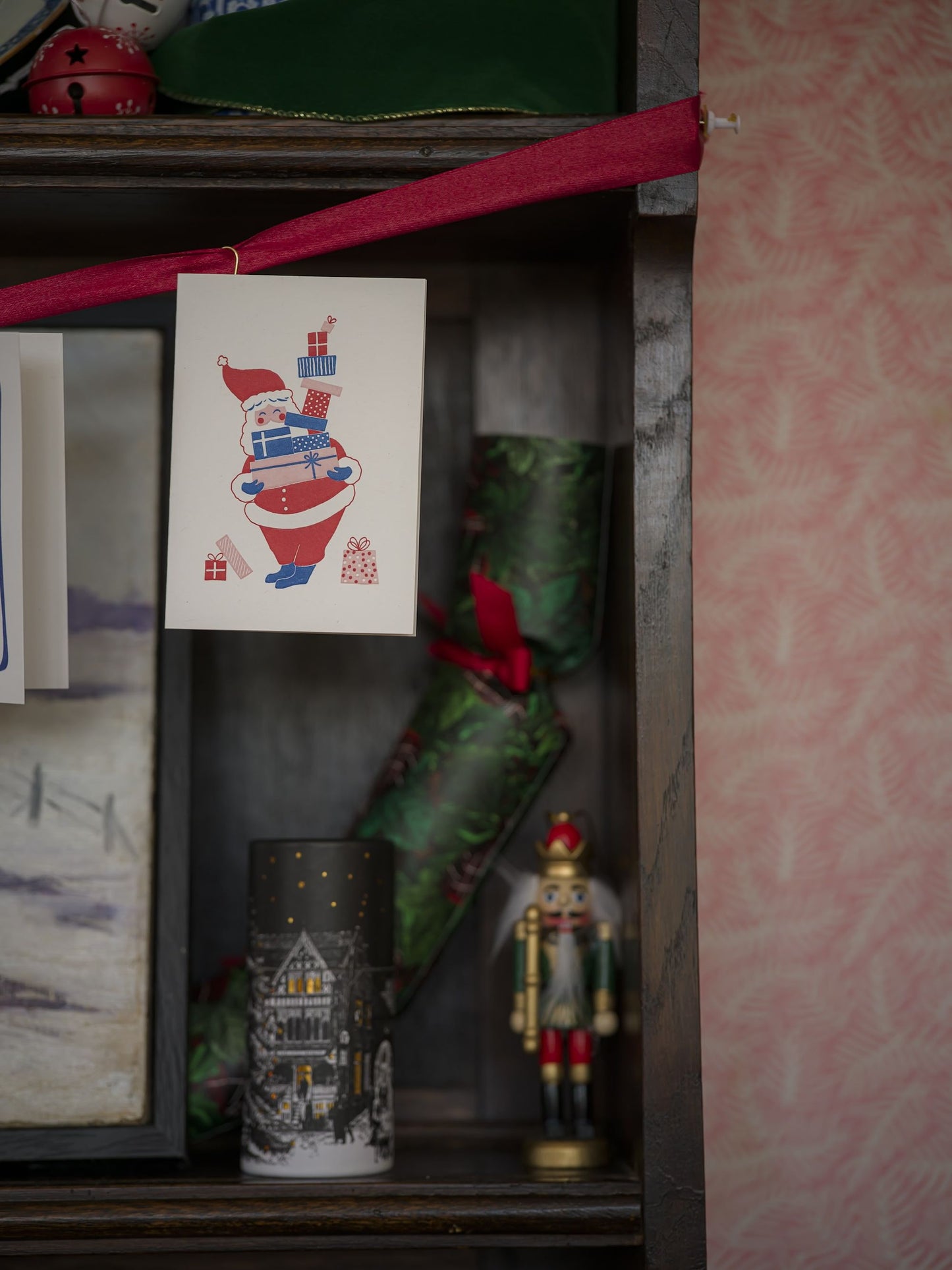 Archivist Father Christmas with Presents Card Pack 5