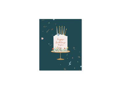 Pop-Up Birthday Card- Cake with Candles