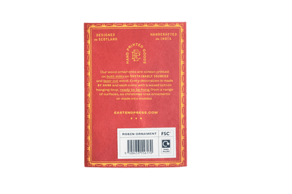 Robin Wooden Ornament