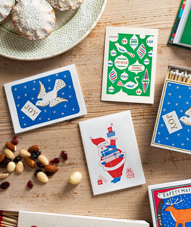 Archivist Father Christmas with Presents Card Pack 5