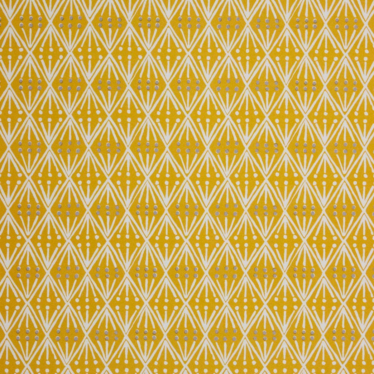 Cambridge Imprint Sheet Patterned Paper Selvedge Mustard