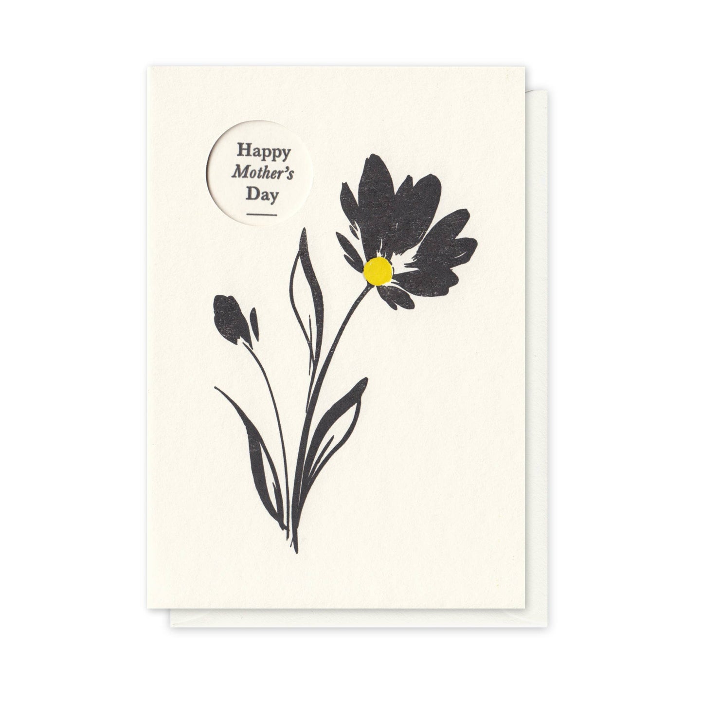 Floral Mother's Day Handcrafted Card - Letterpress Printed