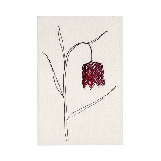 In The Meadow Card - Snake's Head Fritillary