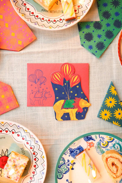 Party Bear Greeting Card