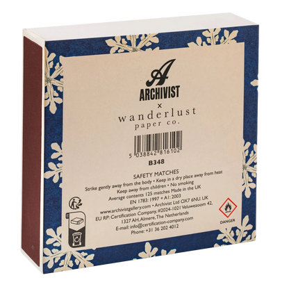 Archivist Square Box Matches - Winter Joy