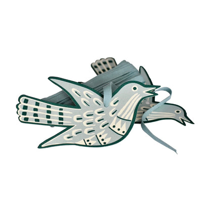 Cambridge Imprint 5 Fancy Songbird Gift Tags In Midwinter