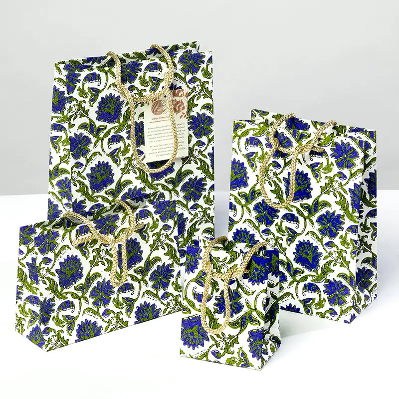 Blue Green Gift Bags mini
